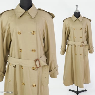 Aquascutum | 1970s Trench Coat | 70s Khaki Trench Coat | Aquascutum England | Medium 