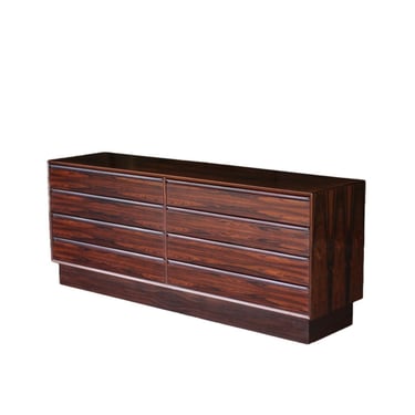 Danish Modern Rosewood Low Dresser by Westnofa TEAK WALNUT MCM MID CENTURY RETRO