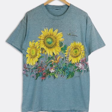 Vintage Sunflower Patch T Shirt