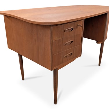 Surfboard Teak Desk - 012468