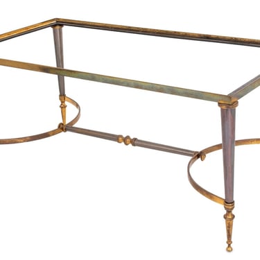 Maison Jansen Style Brass Coffee Table