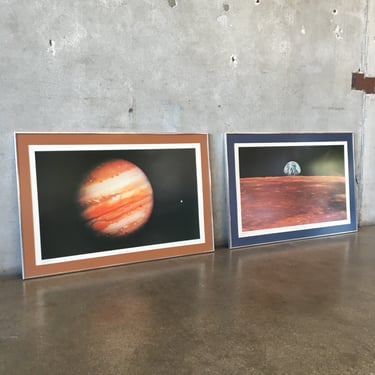 Set of Vintage JPL NASA Photos of Jupiter and Lunar Earth Rise Circa 1979