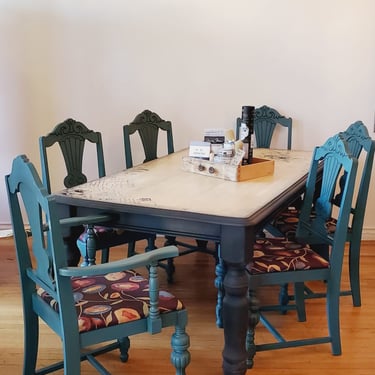 Farm Table with Design Transfer