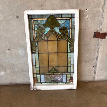 Vintage Stained Glass Window