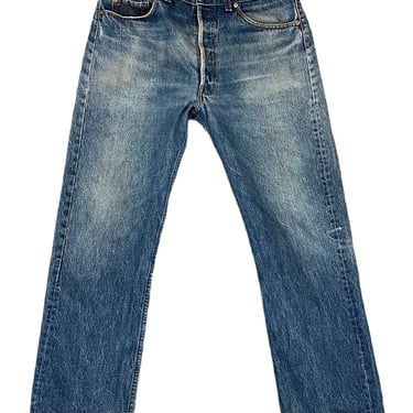 Vintage 80's Levi’s 501xx Blue Denim Button Fly Jeans Fit 33x29