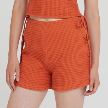 Aniela Parys Lunes waffle Shorts - orange