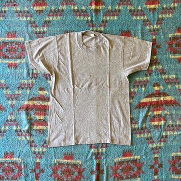 Vintage 1980s Heather Gray Screen Stars Blank T Shirt 