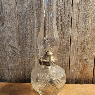 Vintage Oil Lamp 5.75 x 15.75