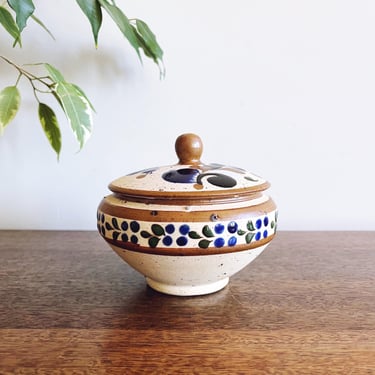 Vintage Mexican Tonala Pottery Jar 