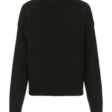 Jil Sander Woman Black Cashmere Blend Oversize Sweater