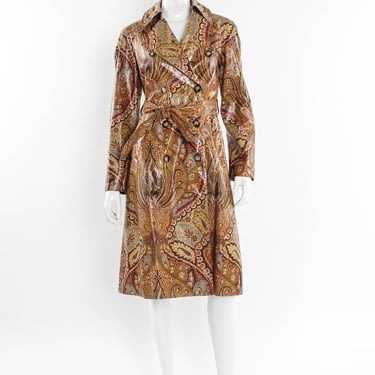 Paisley Floral Trench Coat