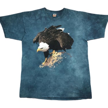 Vintage 90s American Bald Eagle Big Print Nature/Animal Graphic T-Shirt Size XL/XXL 
