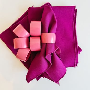 Vintage Fuchsia Napkins