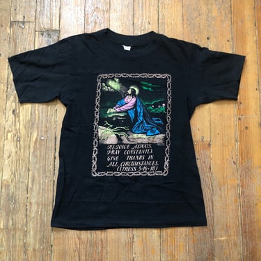 80s Jesus Christ Graphic Shirt Small 