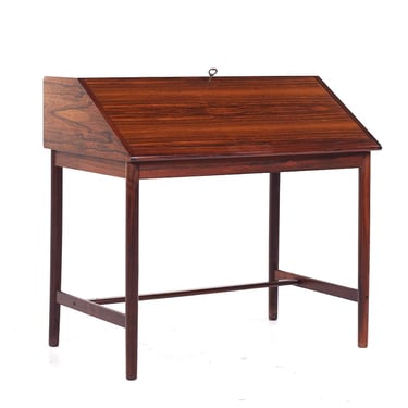 Torbjørn Afdal for Bruksbo Mid Century Rosewood Secretary Writing Desk - mcm 