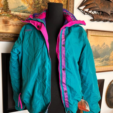 Vintage 80s/90s Women’s Columbia Sportswear Bugaboo 3 In 1 Winter Ski Jacket Small 