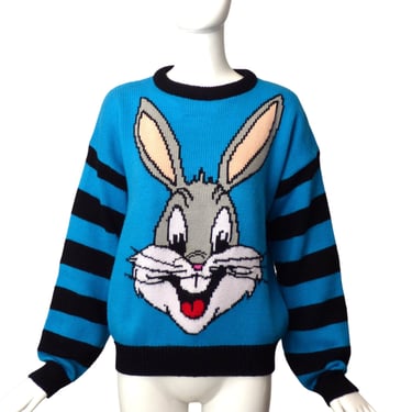 1990s Bugs Bunny Intarsia Sweater, Size 8