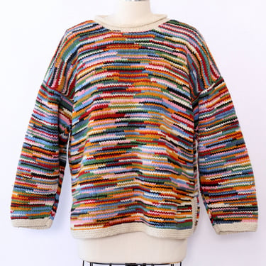 Del Mundo Rainbow Wool Sweater S-L