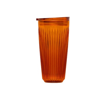 16oz Cup with Lid, Amber