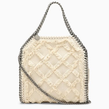 Stella Mccartney Falabella Mini White Bag With Cotton Embroidery Women