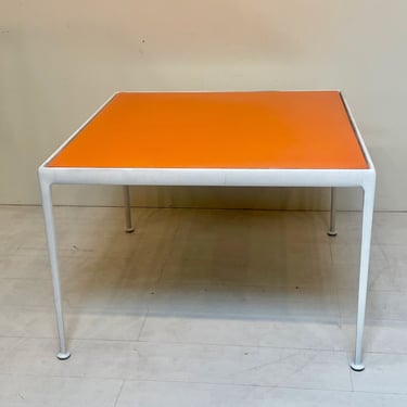 1966 Collection Vintage by Richard Shultz for Knoll - Orange & White Outdoor Patio Table 