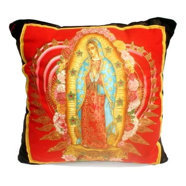 Pillow Mexican Virgin Mary Guadalupe throw Pillow 