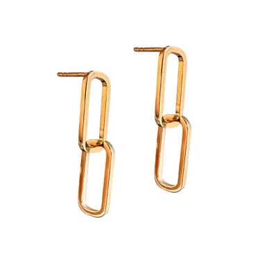 Linking | Dangling Link Earrings