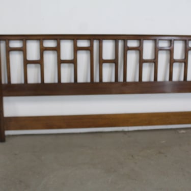 Mid-Century Modern King Size Bed/Headboard by Schultz & Berhle Designs 