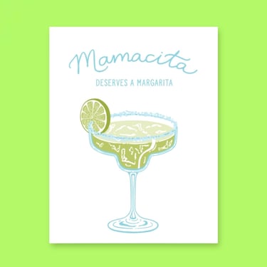 Margarita Mom Greeting Card