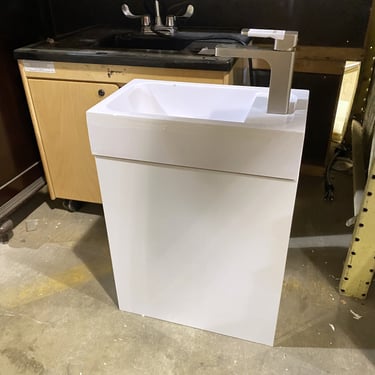 Small White Floating Vanity