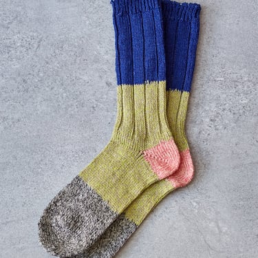 Kapital 56 Yarns Linen Grandrelle Socks, Blue