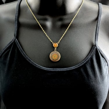 Bronze Swirl Necklace
