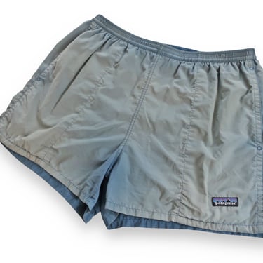 vintage Patagonia shorts / hiking shorts / 2000s sun faded Patagonia blue baggies swim hiking shorts Medium 