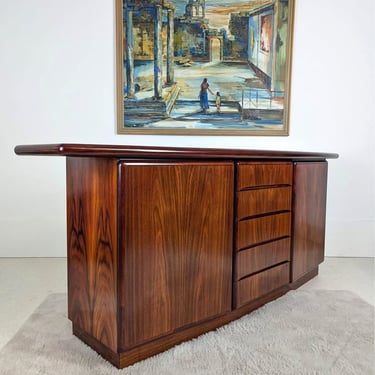 Mid Century Danish Modern Rosewood Credenza by Skovby