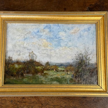 Antique English Oil Painting by HM Wilson 
