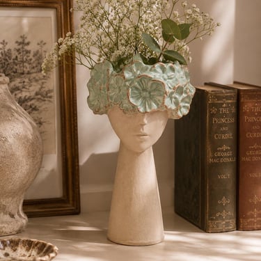 Original TMS Perpetual Face Vase Vitruvian Fornasetti Style