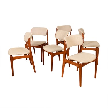 Set of 6 Erik Buch Teak Dining Chairs