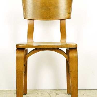 Mid Century Modern Thonet Style Bentwood Maple Chair