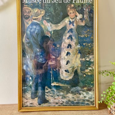 Vintage Poster - Auguste Renoir Art - Place de La Concorde Poster - Musee du Jeu de Paume - Paris, France 