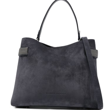 Brunello Cucinelli Women Suede Leather Handbag