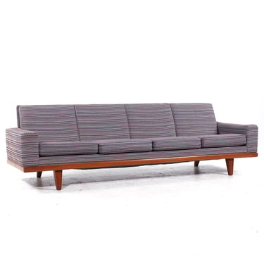 Illum Wikkelso Mid Century Danish Teak 4 Seater Sofa - mcm 