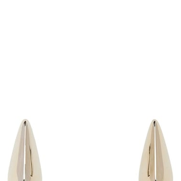 Alexander Mcqueen Woman Silver Metal Thorn Earrings