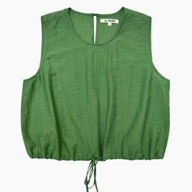 Drawstring tank, green