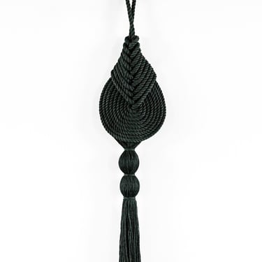 AS IS Black XL "Lyric"-Macrame Wall Hanging, Textile Fiber Knot Art, Fringe Scandi Style, Bohemian Accent 
