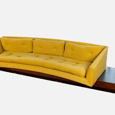 Adrian Pearsall for Craft Associates Model 2993-S Platform Curved Sofa