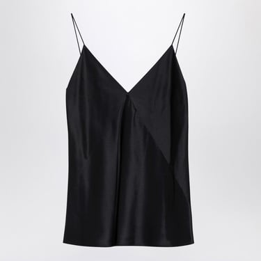 Max Mara Pianoforte Black Sleeveless Silk Top Women