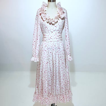 Victor Costa Vintage Pink Pebble Dress