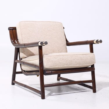 John Wisner for Ficks Reed Mid Century Bamboo Lounge Chair - mcm 