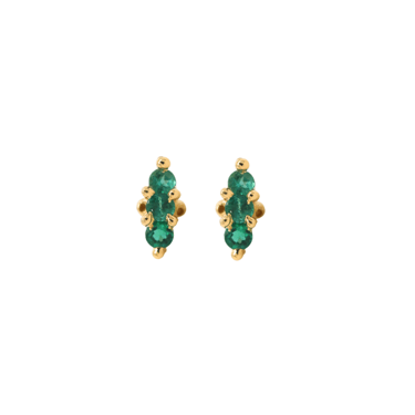 Hope Studs - Emerald