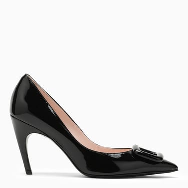 Roger Vivier Choc Black Leather Decollettè Women